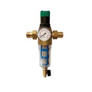 Фильтр VIEIR с регулятором давления и манометром 3/4quot; для холод. воды (10/1)
