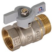 Кран CTM шар. для воды 1quot; г/ш бабочка СТАНДАРТ CWFMB001