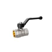 Кран шаровой латунный LD Pride 47.32.В-В.Р Ду32 Ру25 вн-вн (рычаг с бир.)