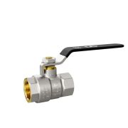 Кран шаровой латунный LD Pride 47.40.В-В.Р Ду 40 Ру 25 (рычаг ст. с бир.)