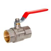 Кран шаровой латунный РИДАН BVR-R DN100 PN25 с внутренней резьбой, п/п, ручка