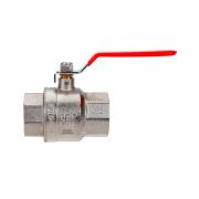 Кран шаровой латунный РИДАН BVR-R DN40 PN40 с внутренней резьбой, п/п, ручка