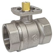 Кран шаровой ГАЛЛОП DN-32 КРЕПЫШ под электропривод 240 ВхВ никель PN16