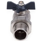 Кран шаровой AQUALINK со сгоном прямой ВН 3/4 бабочка (5/60)