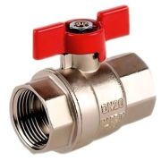 Кран ViEiR шаровый 3/4quot; ВВ, кр. бабочка, никель (95/12) VR201-02