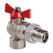Кран шар. Valtec VT.228.N.05 BASE ВН 3/4quot; с американкой бабочка угловой