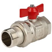 Кран ITAP шаровой с накидной гайкой полнопроходной (бабочка), 1quot;, IDEAL 098