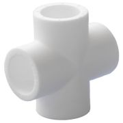 Крестовина Политэк Пайп 32х32х32, белый
