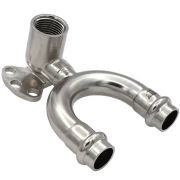 Водорозетка VIEIR проходная из нерж. стали 15×1/2quot; VER-PRO (20/2)