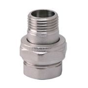 Соединитель VIEIR прямой, разъемный (американка), конусный ВН 1/2quot; никел. HJKN33