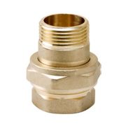 Соединитель VIEIR прямой, разъемный (американка), под прокладку ВН 1/2quot; латунь HJS33