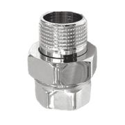 Соединитель VIEIR прямой, разъемный (американка) ВН 1quot; хром HJX55