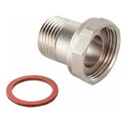 Полусгон VIEIR с накидной гайкой и НР 1/2quot;x3/4quot; никель VRDN8-1520 (15/300)