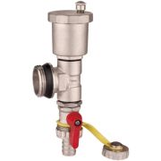 Тройник коллекторный VIEIR 1quot; в сборе (тройник, воздухотв. дренажный кран) арт. VR1108