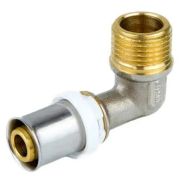 Угольник STI пресс латунь ДН 16х 1/2quot;х90гр НР