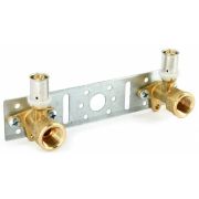 Водорозетка Uni-Fitt пресс-В 16x1/2quot; двойная на планке