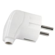 Вилка TDM ELECTRIC народная угловая с/з 16А 250В белый