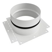 Соединение коллектора - плоскоканального воздуховода 160 мм (белый)