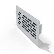 Решетка напольная/стеновая 350*150 мм (белая) посадочное место 300*100