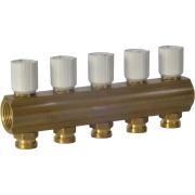 Коллектор Giacomini с термостатическими клапанами 1quot; x 18 /5, R553VY005