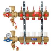 Комплект коллекторного узла Giacomini с расходомерами 1quot; x 18 /9, R553FK109