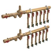Узел коллекторный Giacomini водоснабжения этажный 1 1/4quot; x 3/4quot; /5 зон, GE550Y255