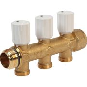 Коллектор сборный Giacomini с регулирующими клапанами 1quot; x 3/4quot;E /3, R583VY113