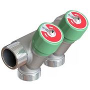 Коллектор модульный ELSEN 1quot; 2х3/4quot; ЕК TIN латунь