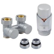 Комплект эксклюзив. узла подкл. SCHLOSSER 50мм, 3/4 x М22x1,5, 2 нип., прям., сатин