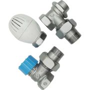 Комплект термостатический Giacomini с увеличенным проходом 3/4quot; угловой, R470FX054