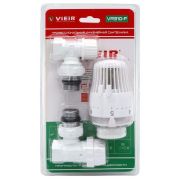 Комплект терморегулирующий VIEIR 1/2quot; угловой VR310-F белый