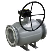 Кран шаровой стальной фланцевый LD Ду200 Ру16 полнопроходной с редуктором