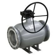 Кран LD шаровой стальной фланцевый Ду200/150 Ру16 с редуктором, неполнопроходной