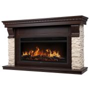 Каминокомплект: Очаг Electrolux EFP/P-4220LS, портал Michigan 42/40/36, камень мол., шп. тем. дуб