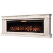 Каминокомплект: Очаг Royal Thermo Aurora RTFP/P-AR60LS, портал Olympia 60 сл. кость с зол. патиной