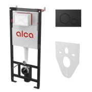 Инсталляция Alcaplast арт.AM101/1120-4:1 RU M678-00, с шумоиз, кнопка черная матовая