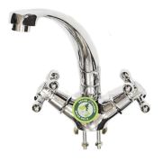 Смеситель БЕЛЫЕ КОЛОДЕЗИ д/кухни 1/2quot; кер. п/шпильку, корпус и гусак люкс выст.17см, TYE-1097(10)