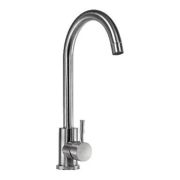 Смеситель АМУР д/кухни quot;уткаquot;, карт. 35мм, нерж.сталь, высок излив, б/подв., п/г (10) Арт. BY2020