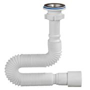 Сифон ОРИО гофрированный 1 1/4 * 40/50 белый дл. 1250мм А-3014 (1/60)