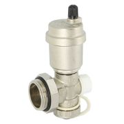 Группа дренажная Uni-Fitt Н 1quot; с автоматическим воздухоотводчиком, никелированная