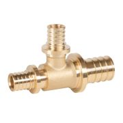 Тройник Royal Thermo ritable N аксиальный переходной, латунь, 20-16-20