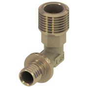 Уголок TECE соединительный с ниппелем 20x1/2quot;, латунь