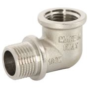 Угол Uni-Fitt НВ 1/2quot; с упором, никелированный