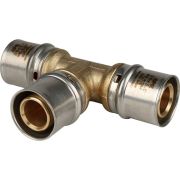 Тройник равнопроходный 26х26х26 для металлопластиковых труб прессовой, SFP-0006-262626 STOUT