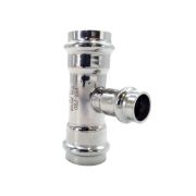 Тройник ViEiR нерж. сталь 28×22×28 VER-PRO (24/3шт)