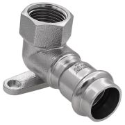 Уголок VIEIR с переходом на внутреннюю резьбу и креплением 18×1/2quot; VER-PRO (30/5)