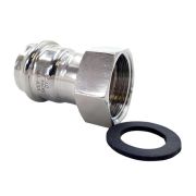 Соединитель ViEiR с накидной гайкой нерж. сталь 28×3/4quot; VER-PRO (50/5шт)