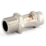 Муфта Uni-Fitt пресс 22х3/4quot; нар. р., нерж. ст.