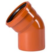Отвод Ostendorf 110х45гр. KGВ наруж.кан. PVC рыжий