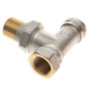 Клапан запорный никелированный РИДАН LV DN15 PN10 угловой